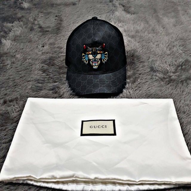 Angry cat gucci cap cheap