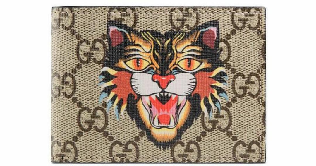 Gucci wallet angry cat top