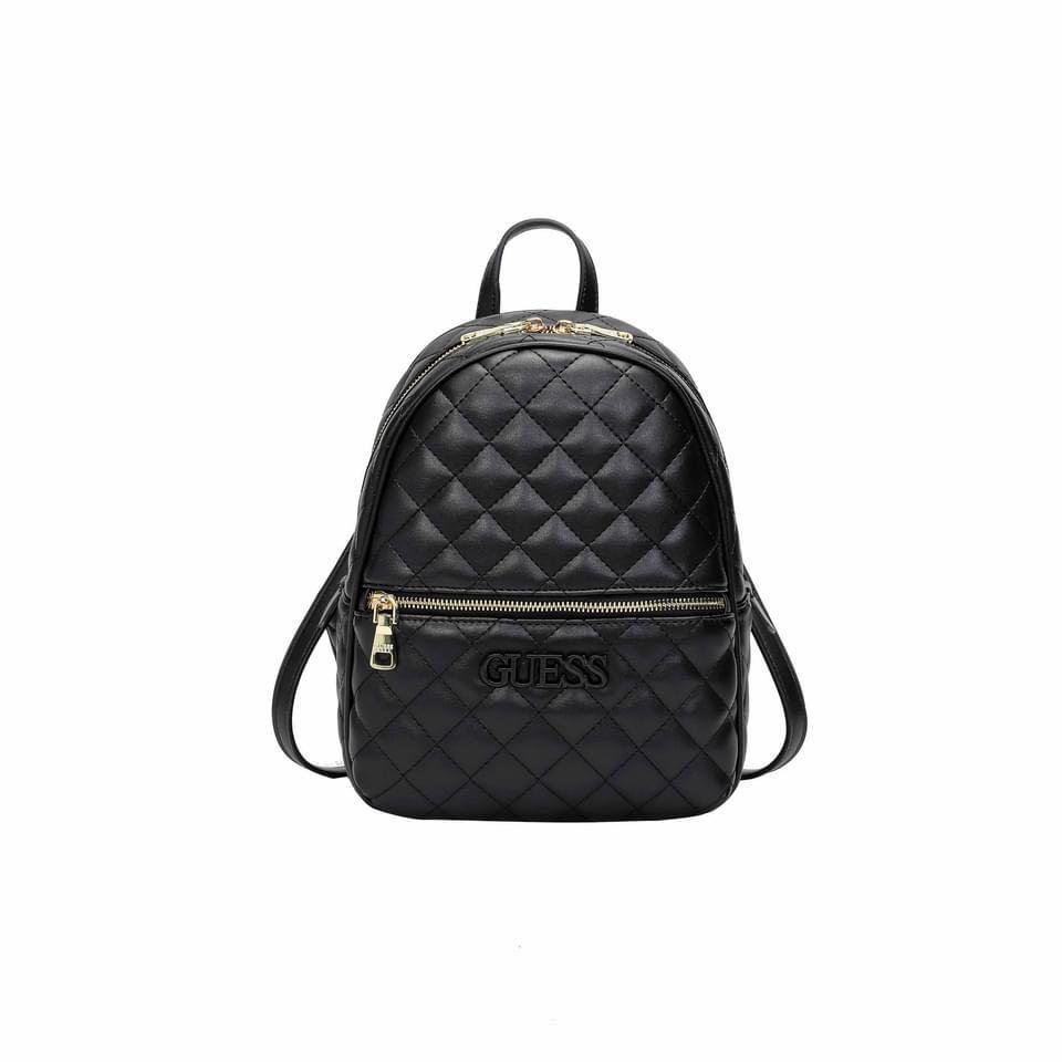 Guess Elliana Quilted Mini Backpack Women s Fashion Bags Wallets Backpacks on Carousell