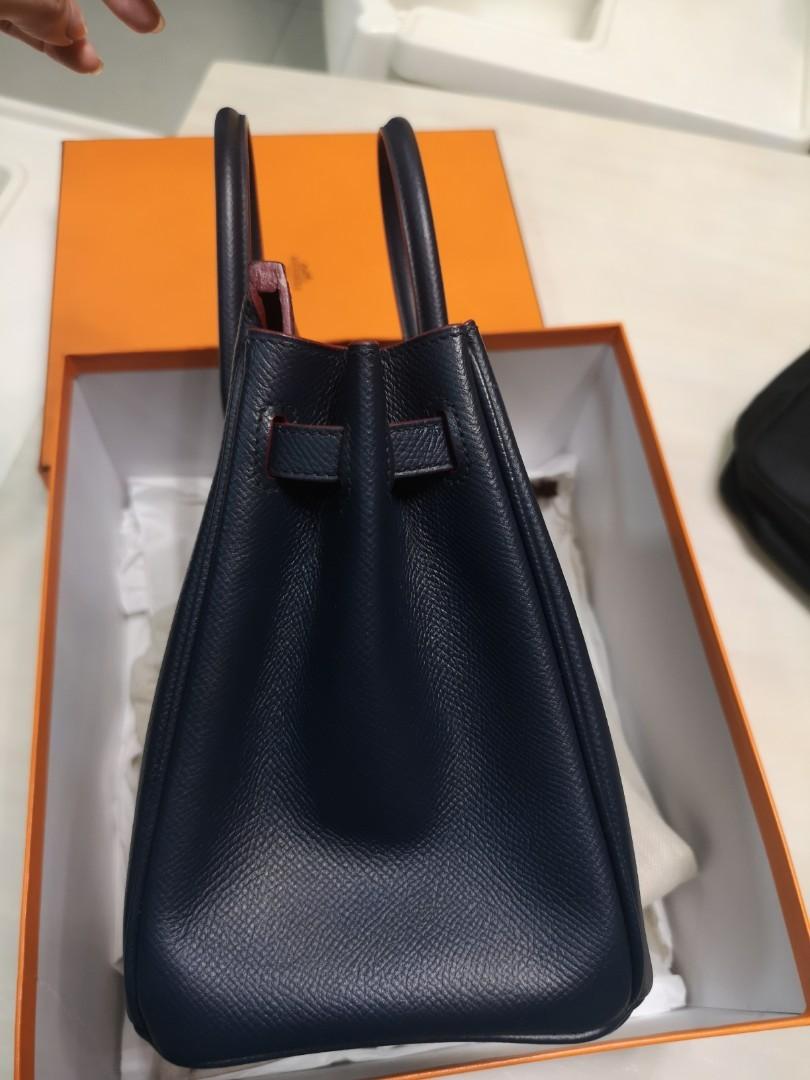 HERMES Ostrich Birkin 25 Bleu Indigo 898406