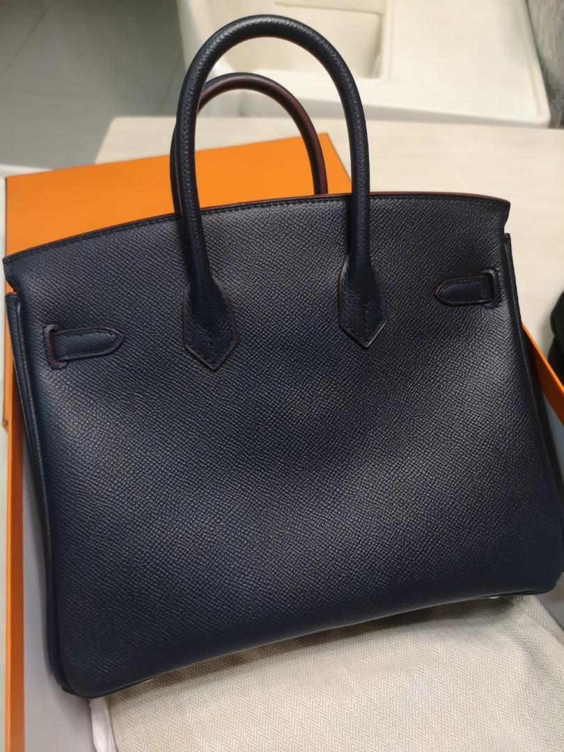 Hermes Birkin 25 Bleu Indigo Contour Epsom Gold Hardware #X - Vendome Monte  Carlo