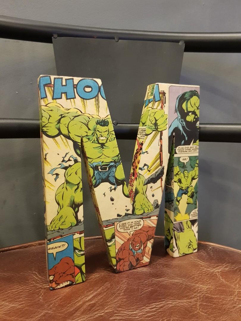 Hulk Letters Design Hulk Comic design wooden letters, Hobbies & Toys, Books & Magazines ...