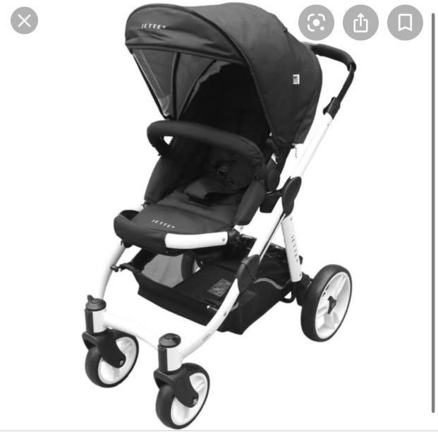 Jette Joel Kinderwagen Black Bayi Anak Kereta Kursi Goyang