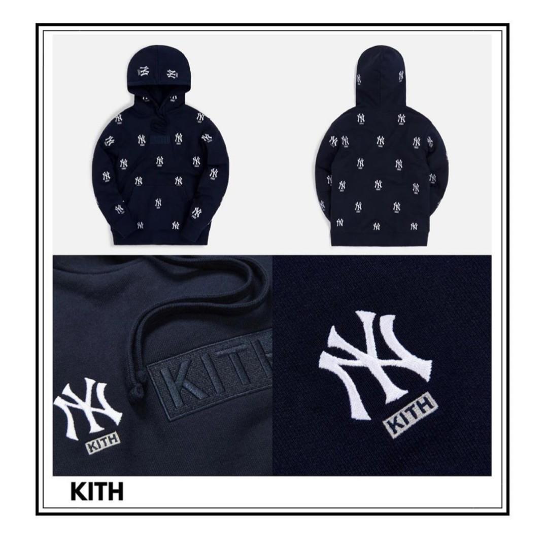 ですkith yankees monogram hoodie