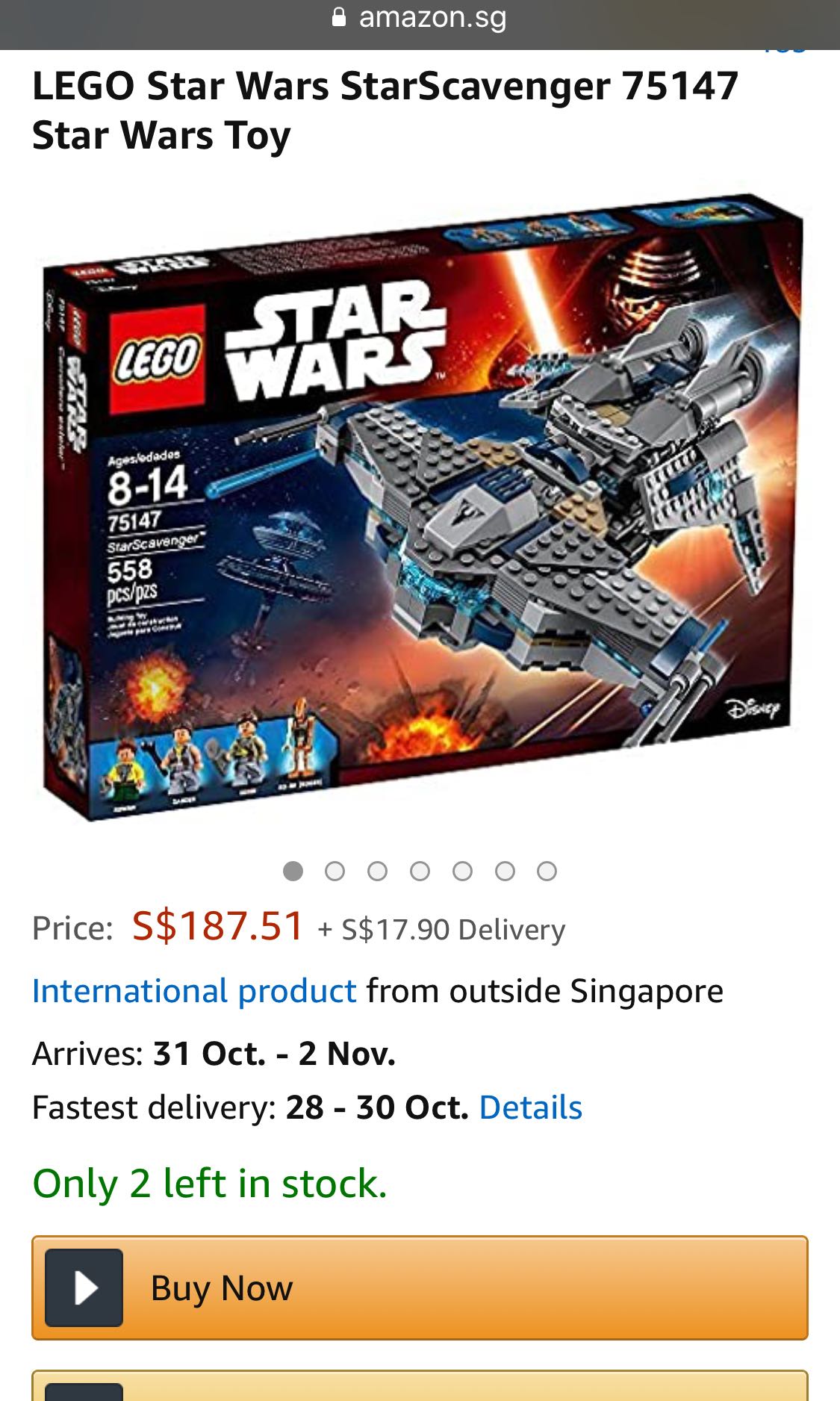 Lego star wars starscavenger 75147 toy outlet