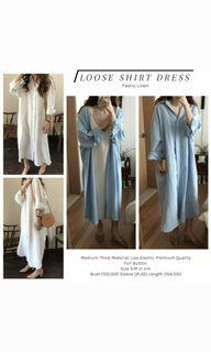 Long cardigan shirt dress