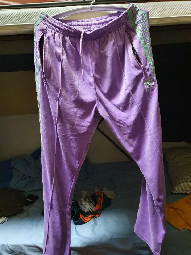 Purple needles top track pants