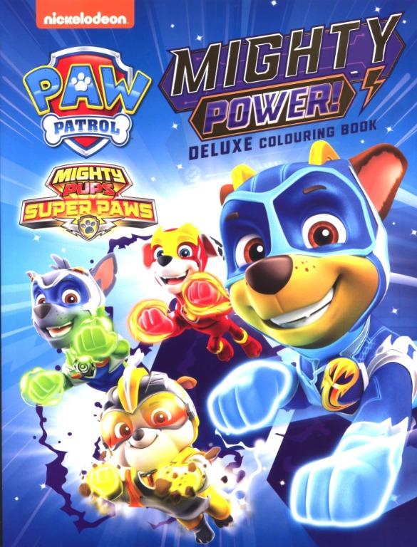 Nickelodeon Paw Patrol Mighty Power Deluxe Colouring Book ...