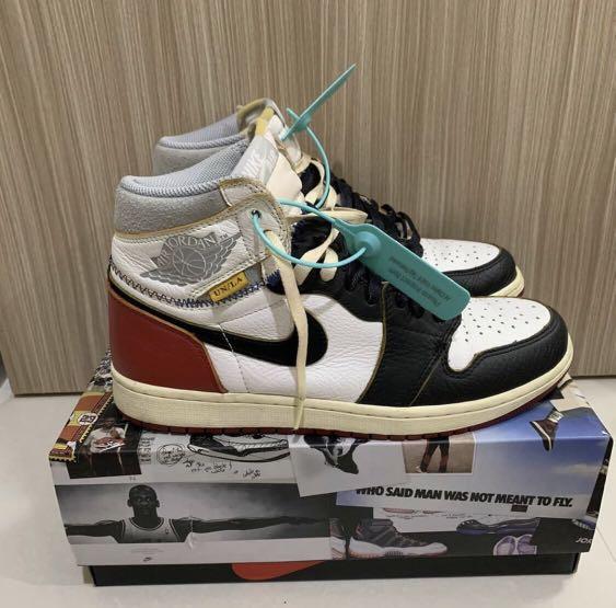 nike air jordan 1 union black toe