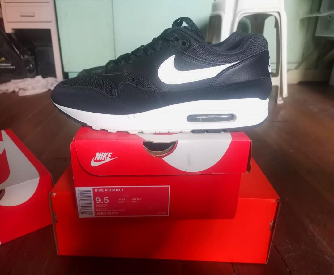 nike air max 9 essential black and red