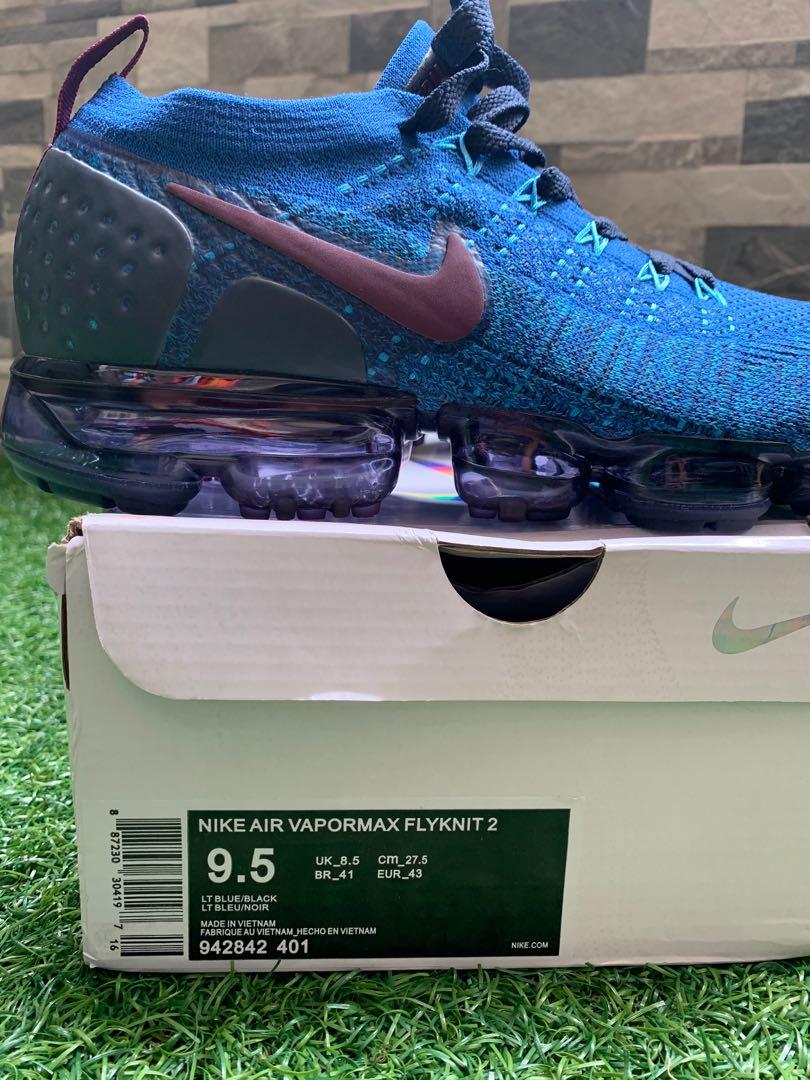Vapormax bleu noir sale