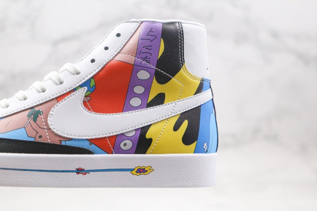 Nike Blazer Mid 77 Flyleather Ruohan Wang White