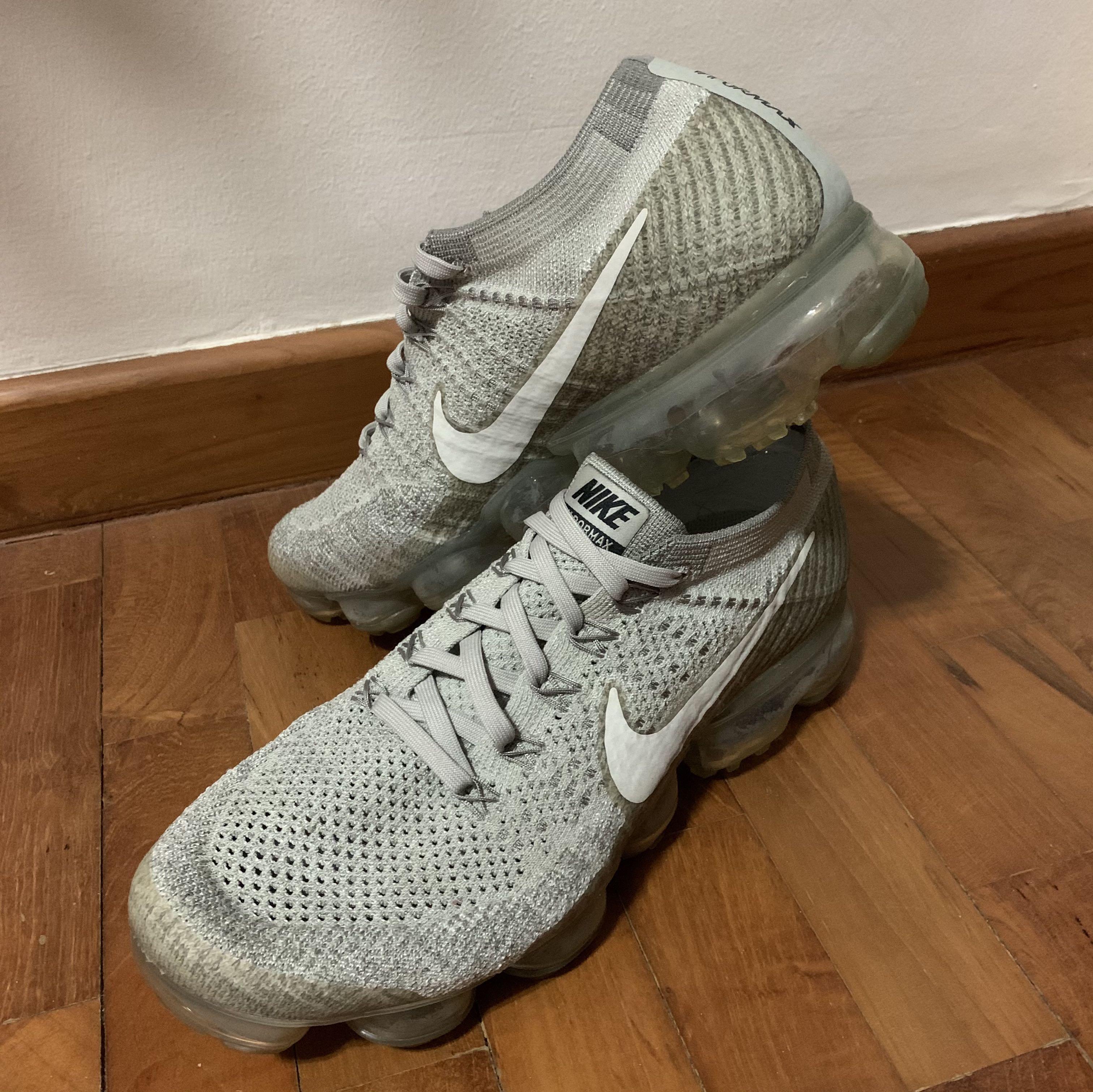 Men's vapormax deals flyknit grey