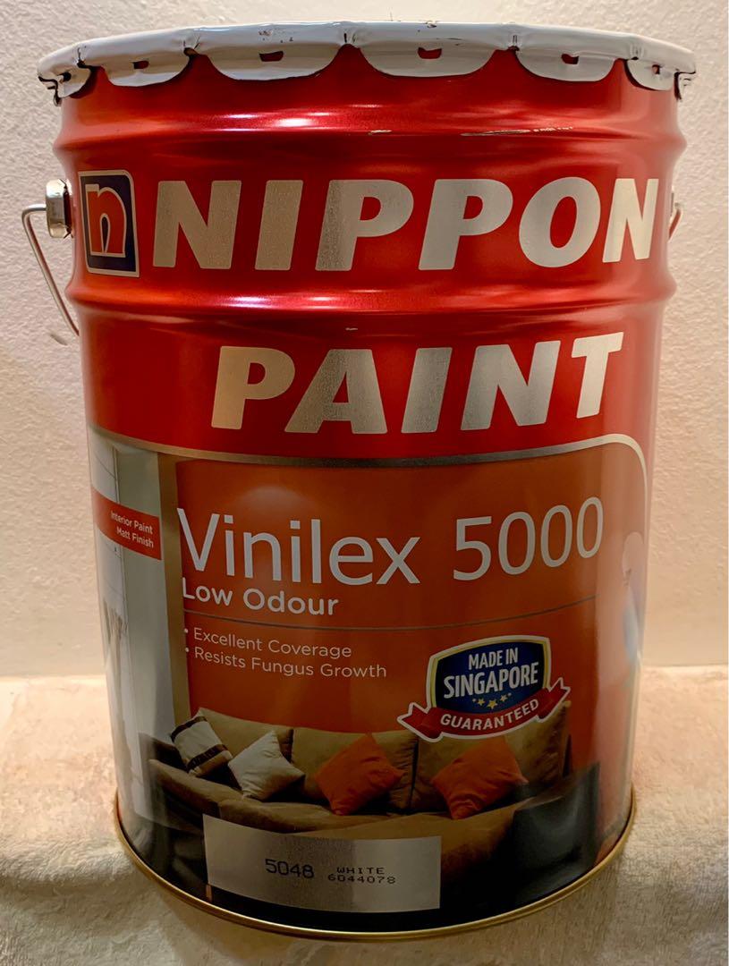 Nippon Vinilex 5000 5048(White) 20Litres, Furniture & Home Living