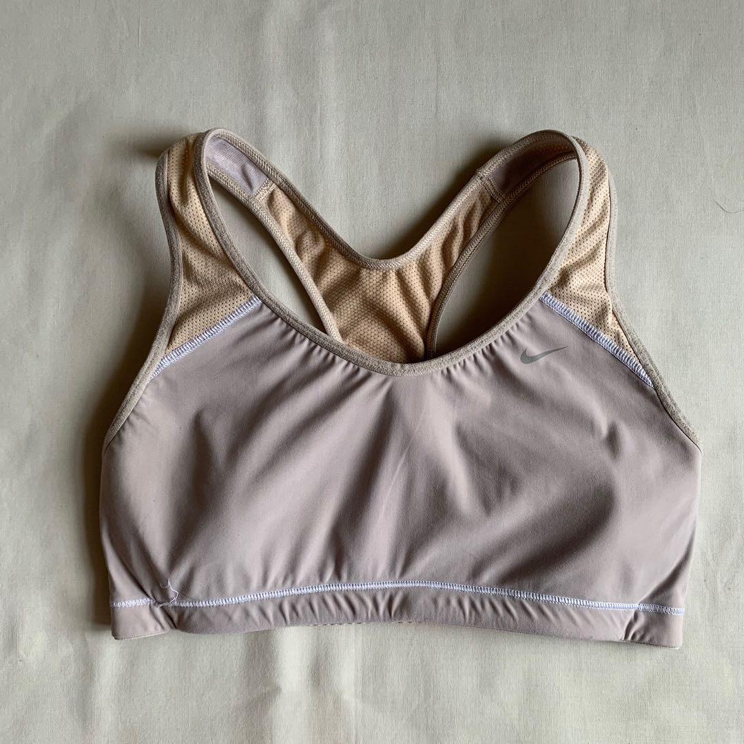 nude sports bra nike