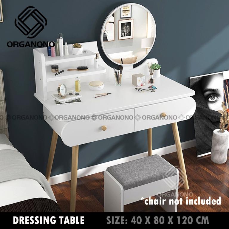 Organono Dressing Table Eco Wood Vanity Table For Bedroom With Mirror Home Furniture Furniture Fixtures Office Furniture On Carousell