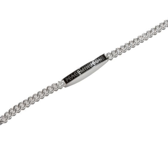 Peaceminusone - PMO LOGO BRACELET #1 BLACK, 興趣及遊戲, 收藏
