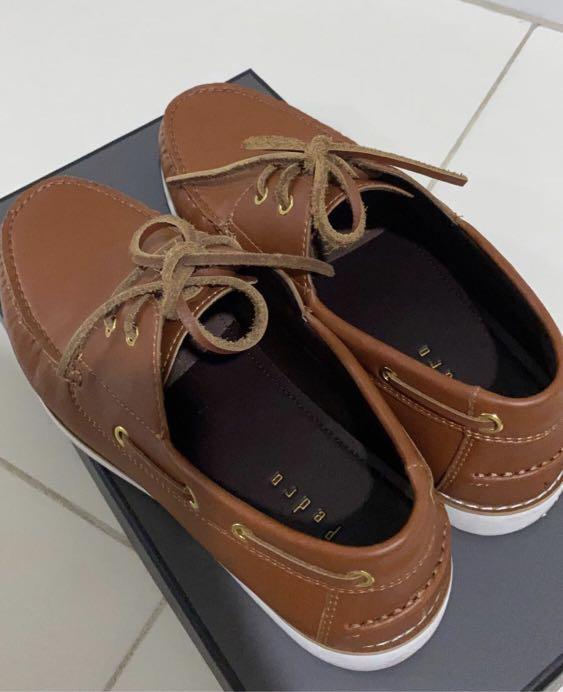 Pedro Brown Leather Boat Shoes Men s Fashion Footwear Dress Shoes on Carousell