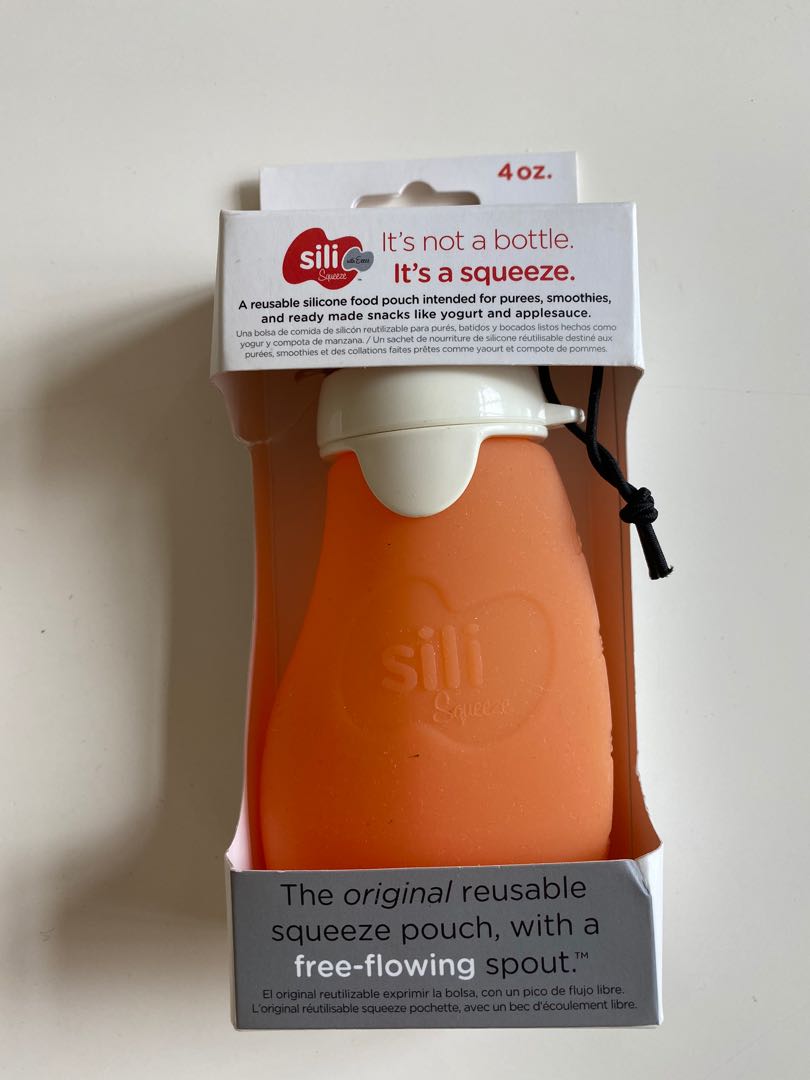 Sili squeeze reusable food hot sale pouch