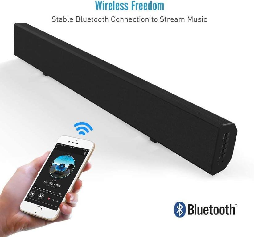 Soundbar Mighty Rock Sound Bars for TV Sounds Bar Wired and Wireless