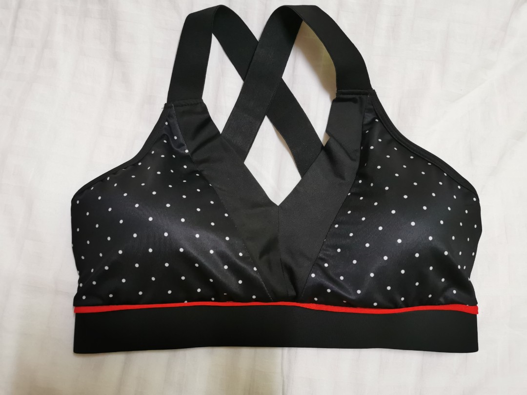 polka dot sports bra
