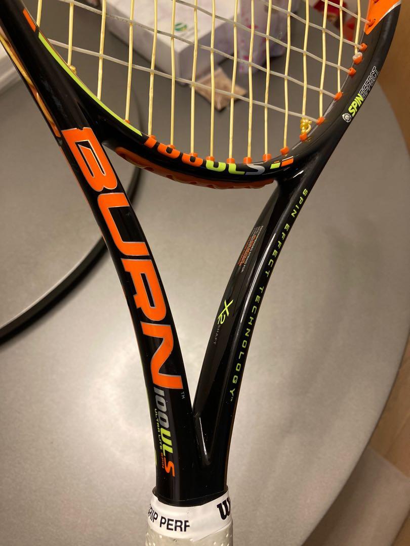 Tennis Wilson Burn 100ULS Ultra Light Spin, 運動產品, 運動與體育