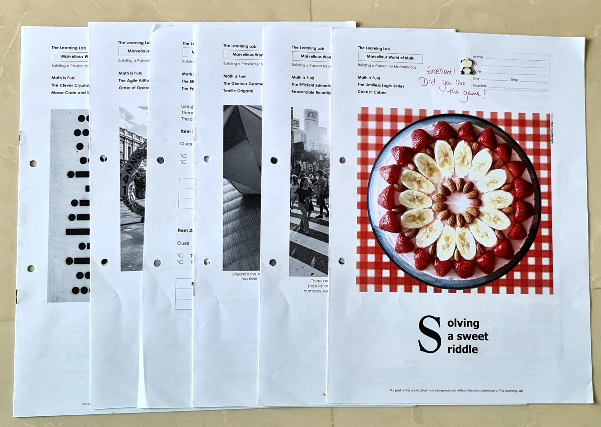 TLL notes/worksheets for P3 hol prog 