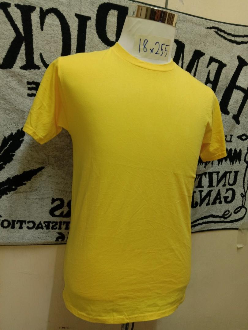 Tshirt Plain Kuning Diraja, Men's Fashion, Tops & Sets, Tshirts & Polo ...