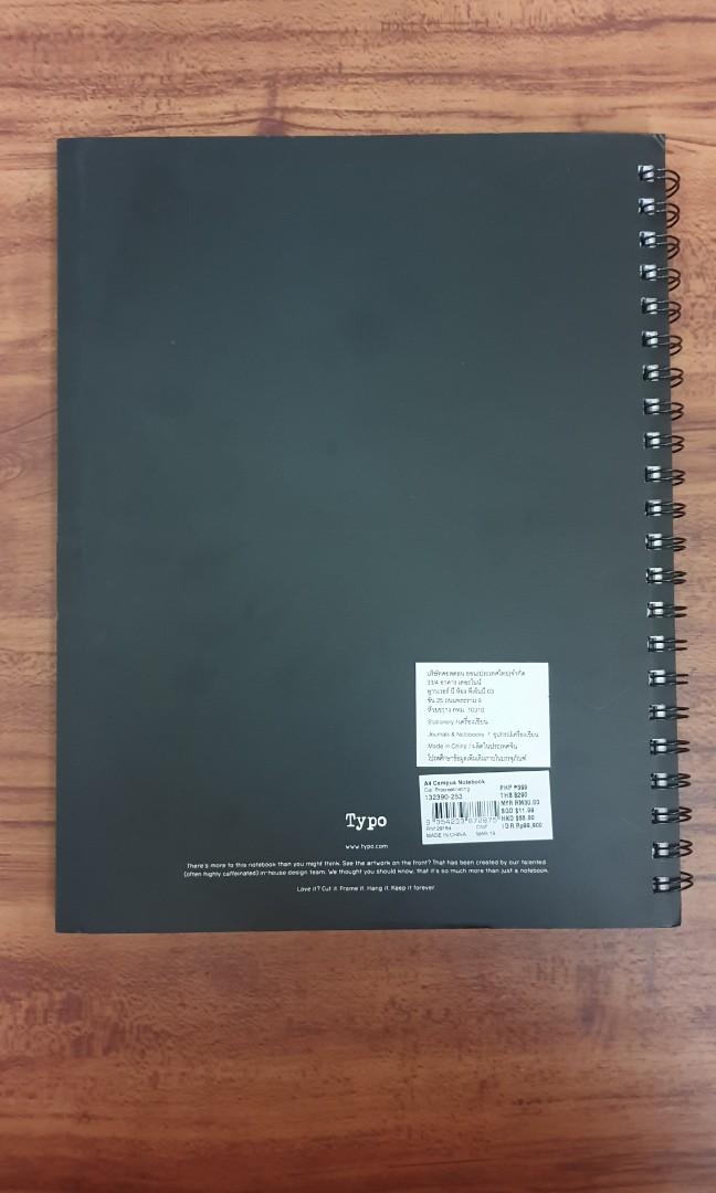TYPO A4 Campus Notebook - Procrastinotes Stone Texture Cover (Category: Stationery & School Supplies) located in Manila. Submitted by dangs.collection (Listing ID 1043849187, Image 3). Description: NEW & UNUSED A4 Campus Notebook bought from TYPO last year for 350php (sale!) RFS: Decluttering - I have other designs & sizes for sale as well :) The notebook for the quintessential organiser. Separate your subjects and keep all of your notes, doodles