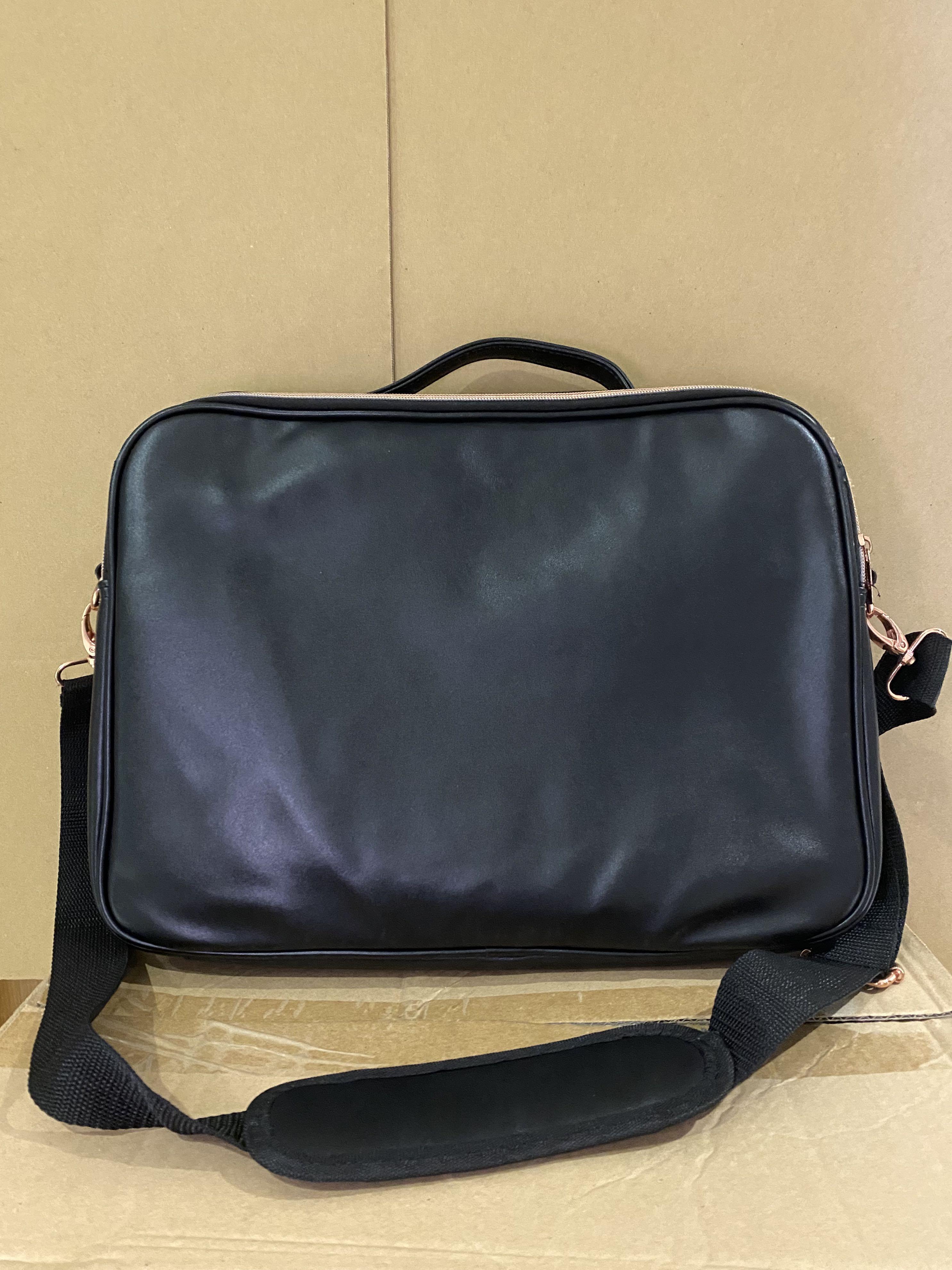 TYPO LAPTOP BAG ROSE GOLD BLACK, Women's Fashion, Bags & Wallets, Cross