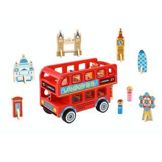 Wooden Toy Bus Babies Kids Carousell Singapore