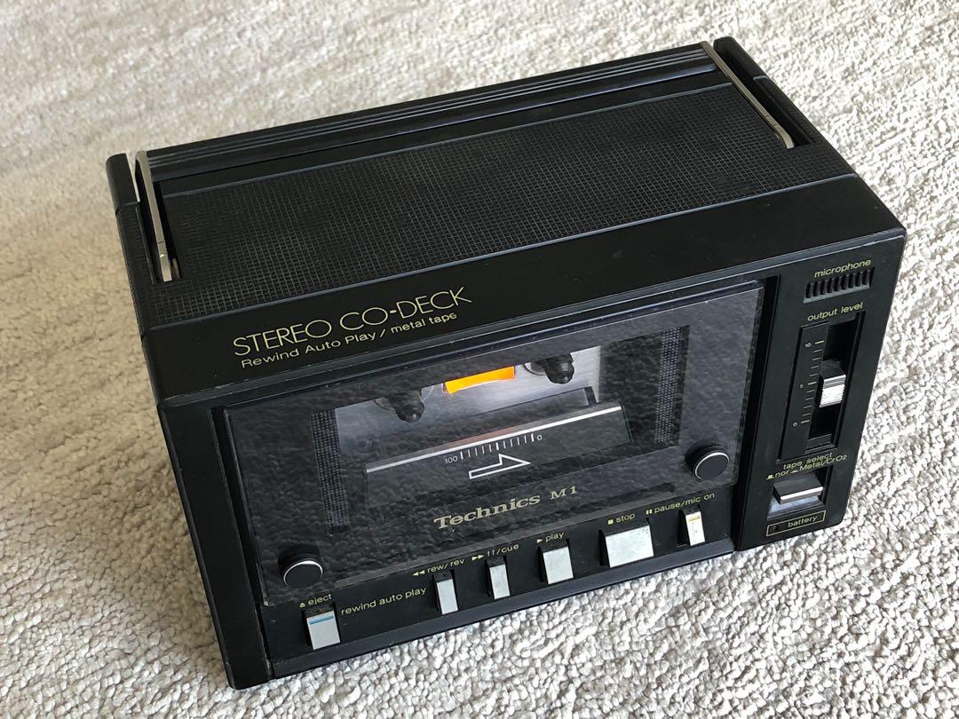 VINTAGE TECHNICS CO-DECK RS-M1 Cassette Tape Player, Audio, Portable Music  Players on Carousell