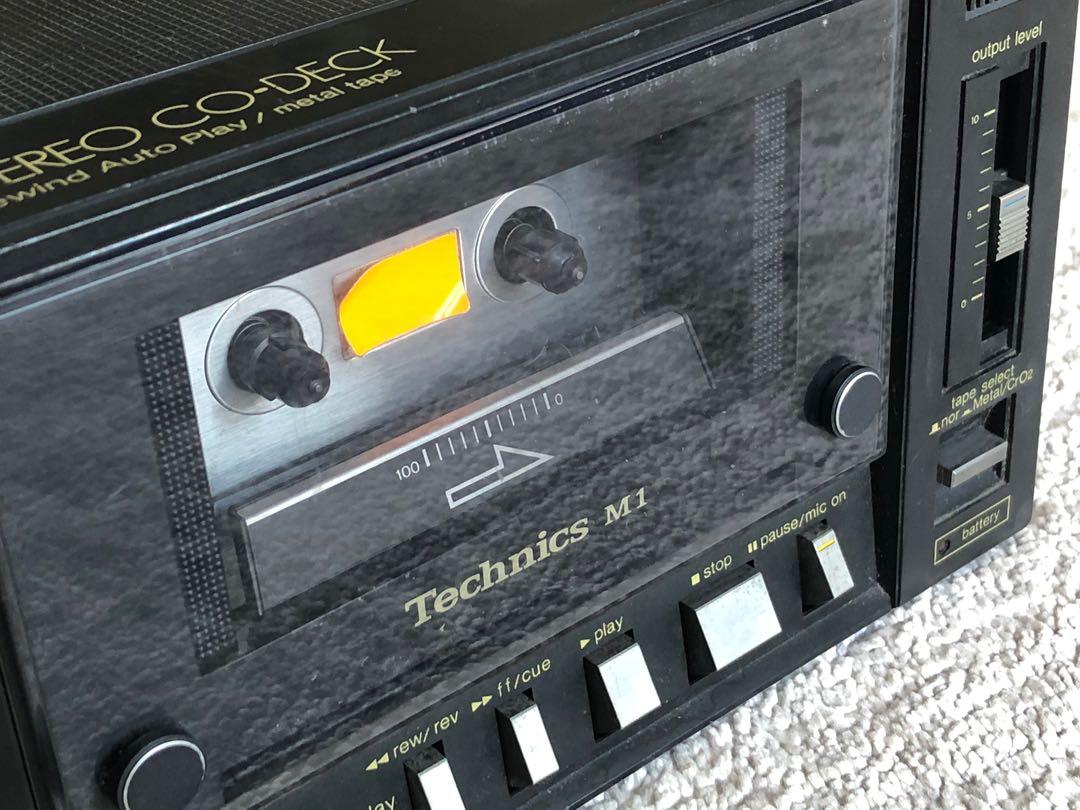 VINTAGE TECHNICS CO-DECK RS-M1 Cassette Tape Player, Audio