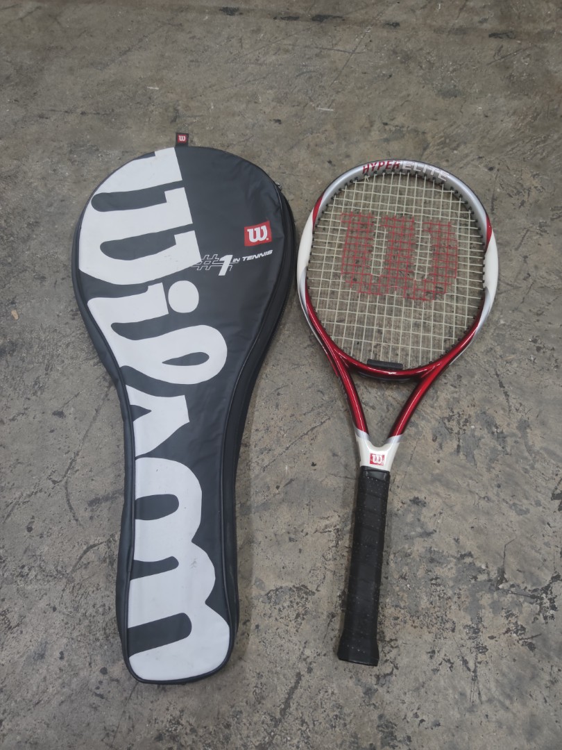 Wilson hyper elite tennis racket, Sports Equipment, Sports & Games, Racket  & Ball Sports on Carousell