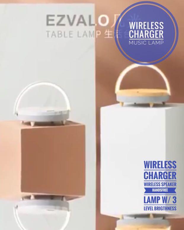 WIRELESS CHARGER MUSIC LAMP (Category: Chargers) located in Manila. Submitted by zago88 (Listing ID 1043763546, Image 1). Description: Perfect as Christmas gifts! 🎁 Multifunctional • Simple • Unique 🔸 wireless charging 🔸 wireless speaker (bluetooth) 🔸 lampshade ( 3 level dimming) 🔸 phone stand function ( vertical horizontal charging) ✅ Compatible with IPhone 11, 11pro, 11pro Max, iphone XS, XS Max, iphone X, 8, 8plus ✅ Samsung: igalaxyS6, S7