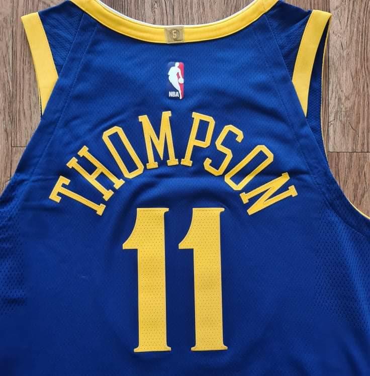 Men's Golden State Warriors Klay Thompson #11 Nike White Hardwood