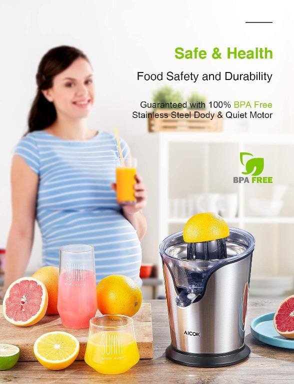 Aicok Electric Citrus Juicer Stainless Steel Orange Juicer Squeezer