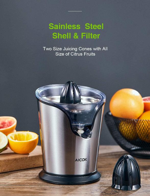Aicok Electric Citrus Juicer Stainless Steel Orange Juicer Squeezer