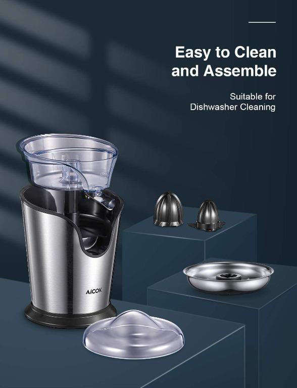 Aicok Electric Citrus Juicer Stainless Steel Orange Juicer Squeezer