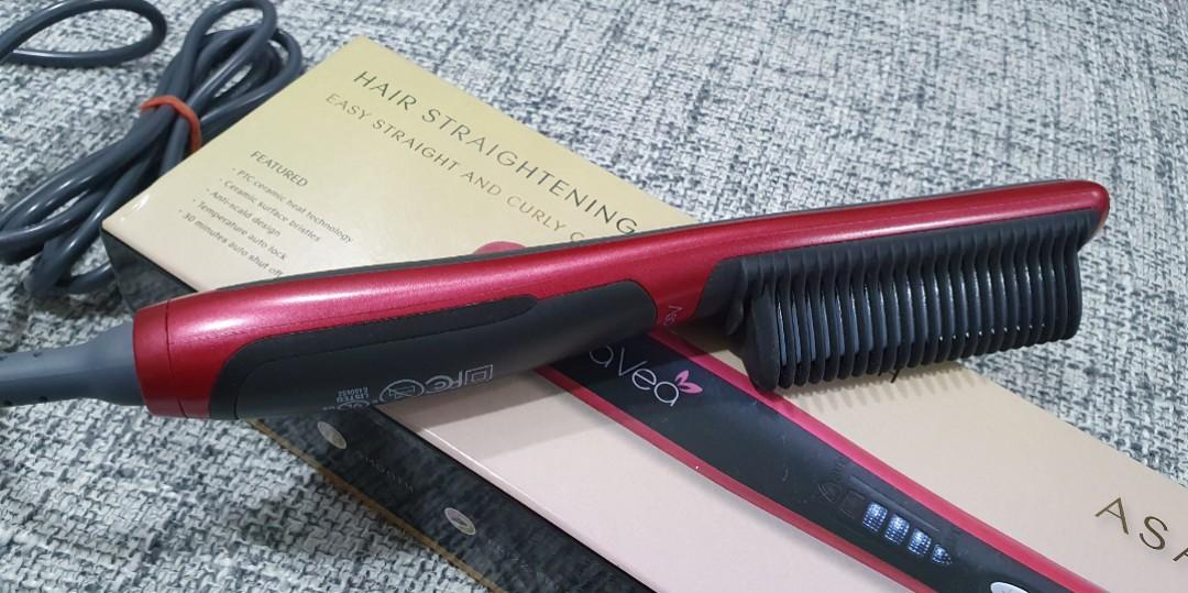 Asavea Hair Straightening Ceramic Brush