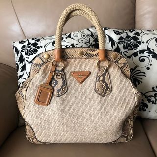 prada jute bag