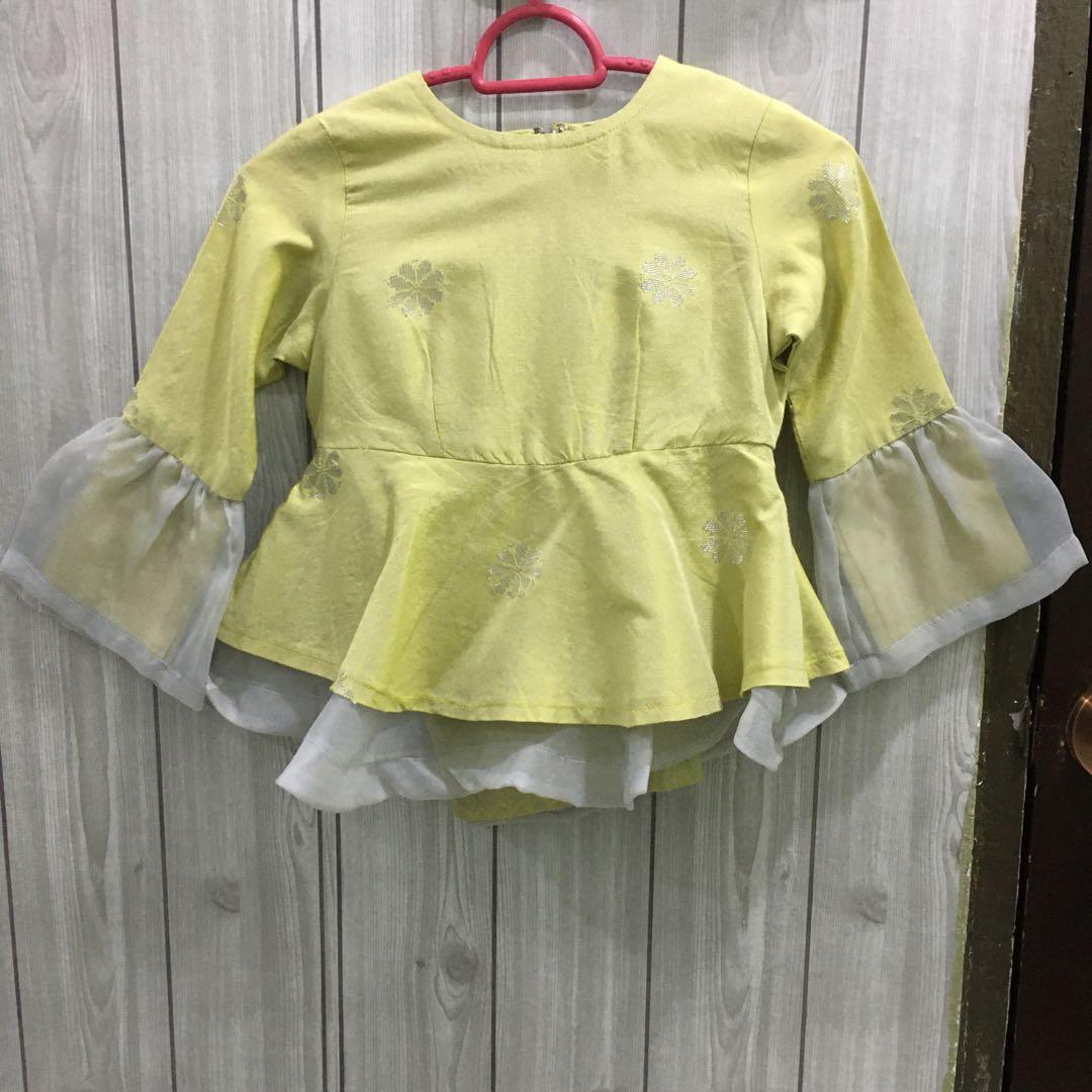 Baju Kurung Moden Peplum Budak Perempuan Babies Kids Girls Apparel 4 To 7 Years On Carousell