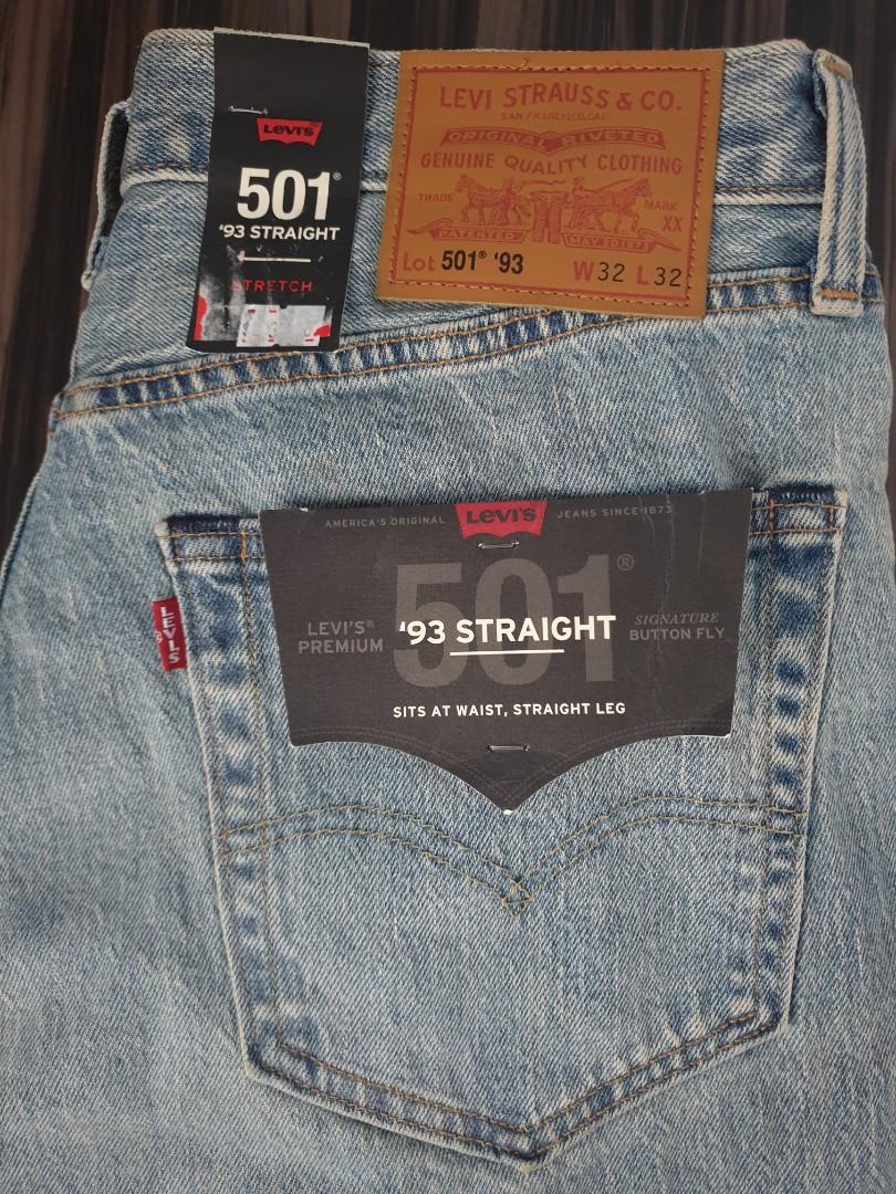 BN Levi's Premium 93 Straight 501 Jeans, Men's Fashion, Bottoms, Jeans on  Carousell