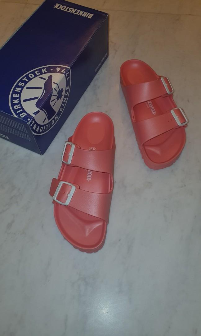all red birkenstocks