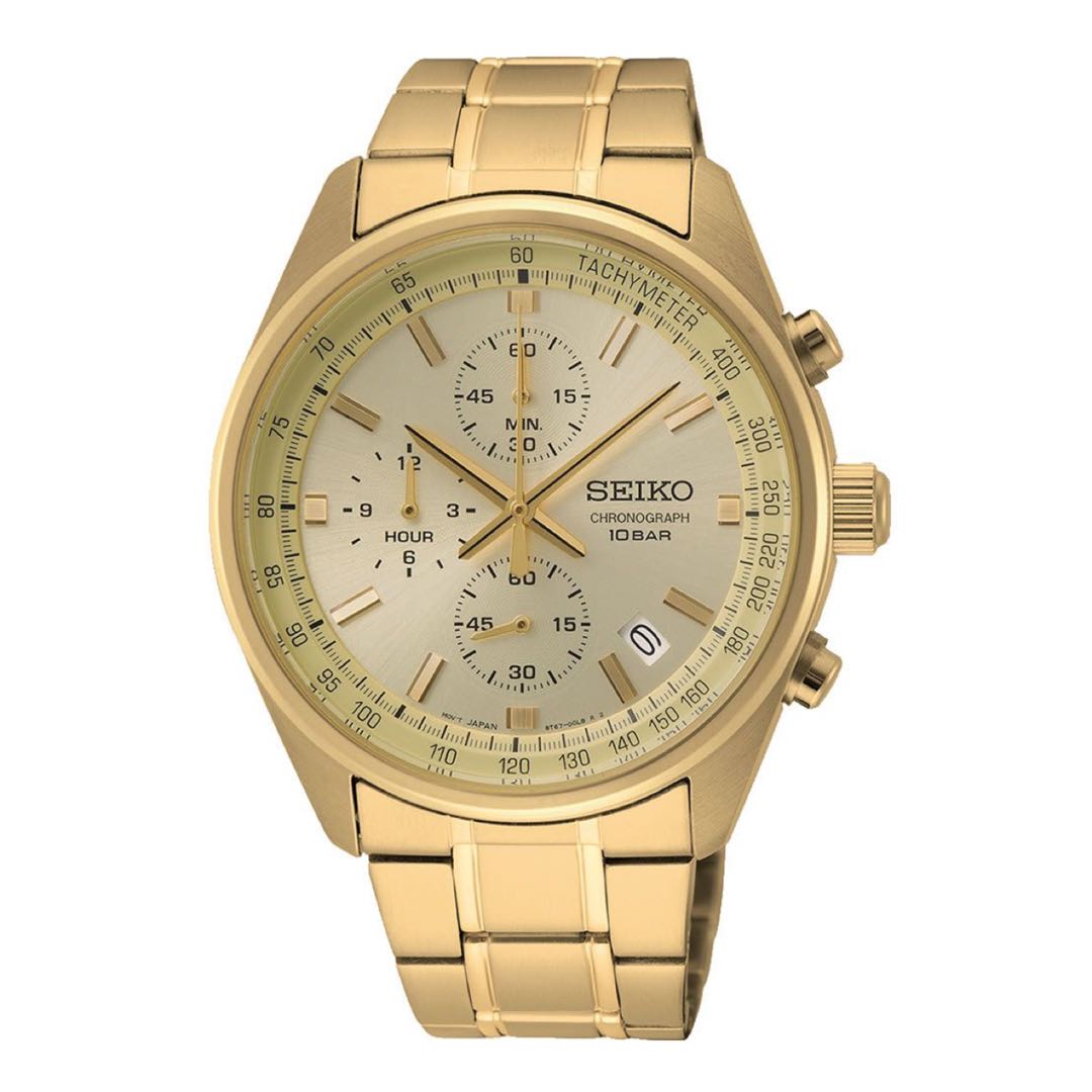 Gold top chronograph watch