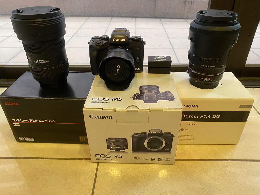 canon eos m5 sigma lens stabilizer
