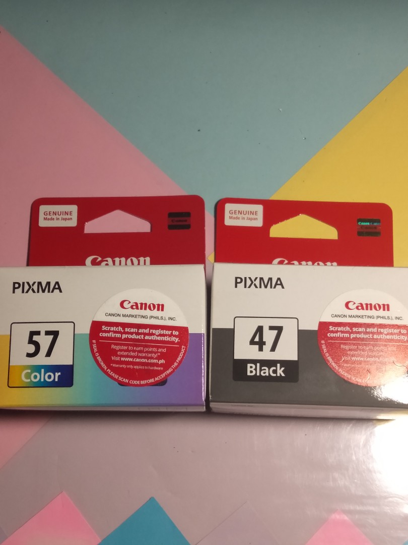 canon pixma printer ink black and colored unopened