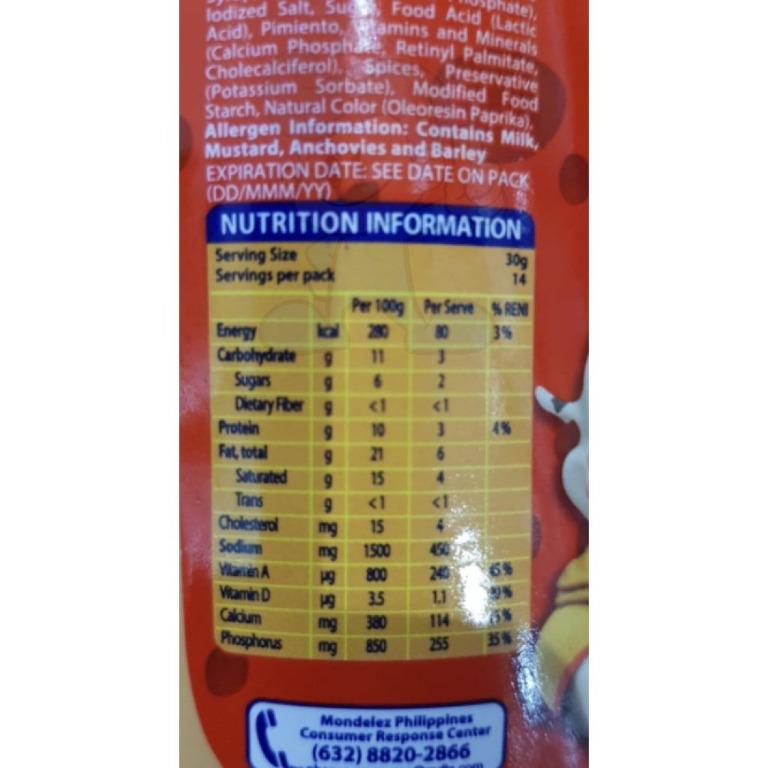Cheez Whiz Pimiento (2 x 440 g), Food & Drinks, Local Eats on ...