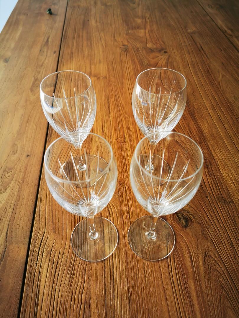 Christofle - White Wine Crystal Glasses - Set of 2 - Iriana