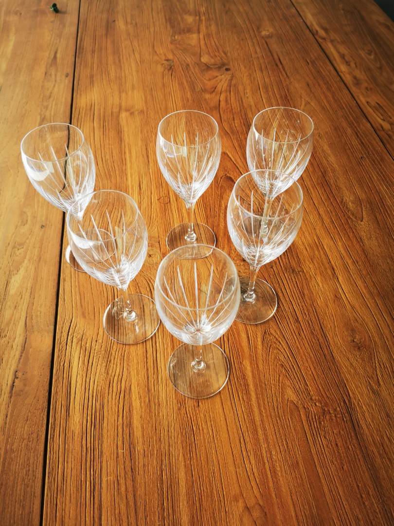 Christofle Iriana White Wine Glasses- Set of 10